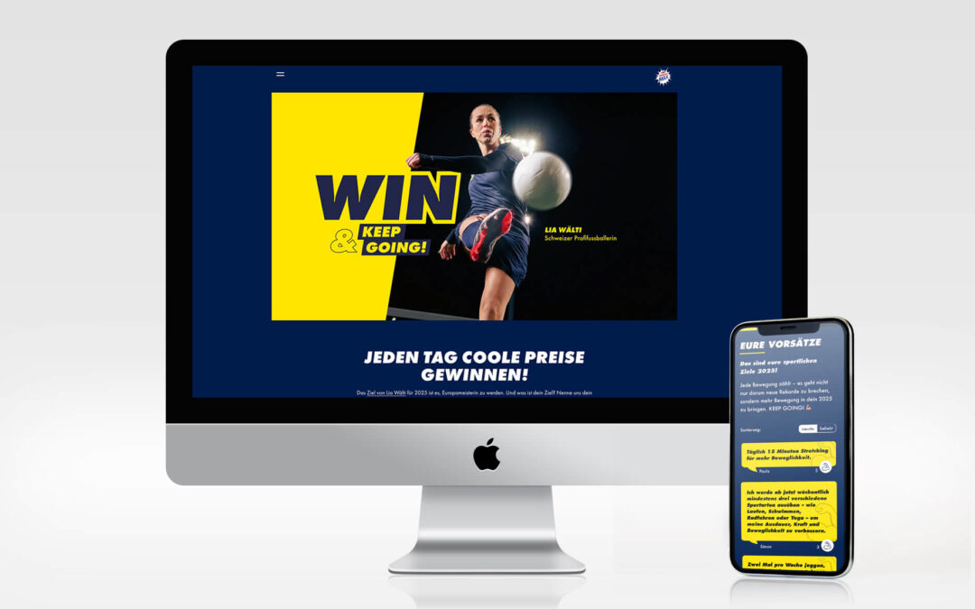 Lia Wälti × Emmi Energy Milk Gewinnspiel-Landingpage
