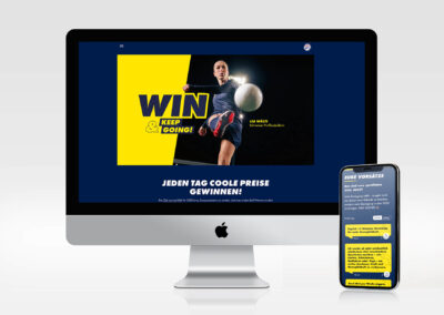 Lia Wälti × Emmi Energy Milk Gewinnspiel-Landingpage